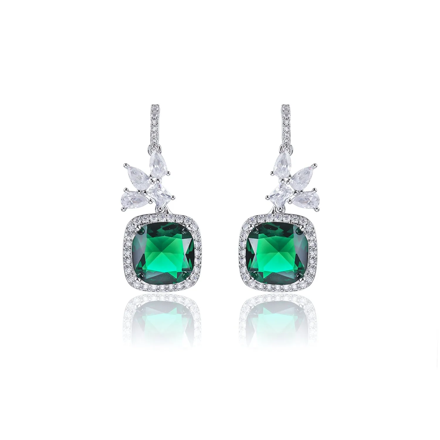 Popular Zircon  Square Drop Earring, Women's Girl's Gatherings Jewelry CE11812