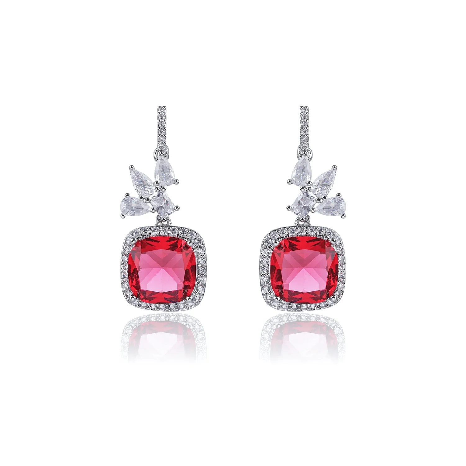 Popular Zircon  Square Drop Earring, Women's Girl's Gatherings Jewelry CE11812