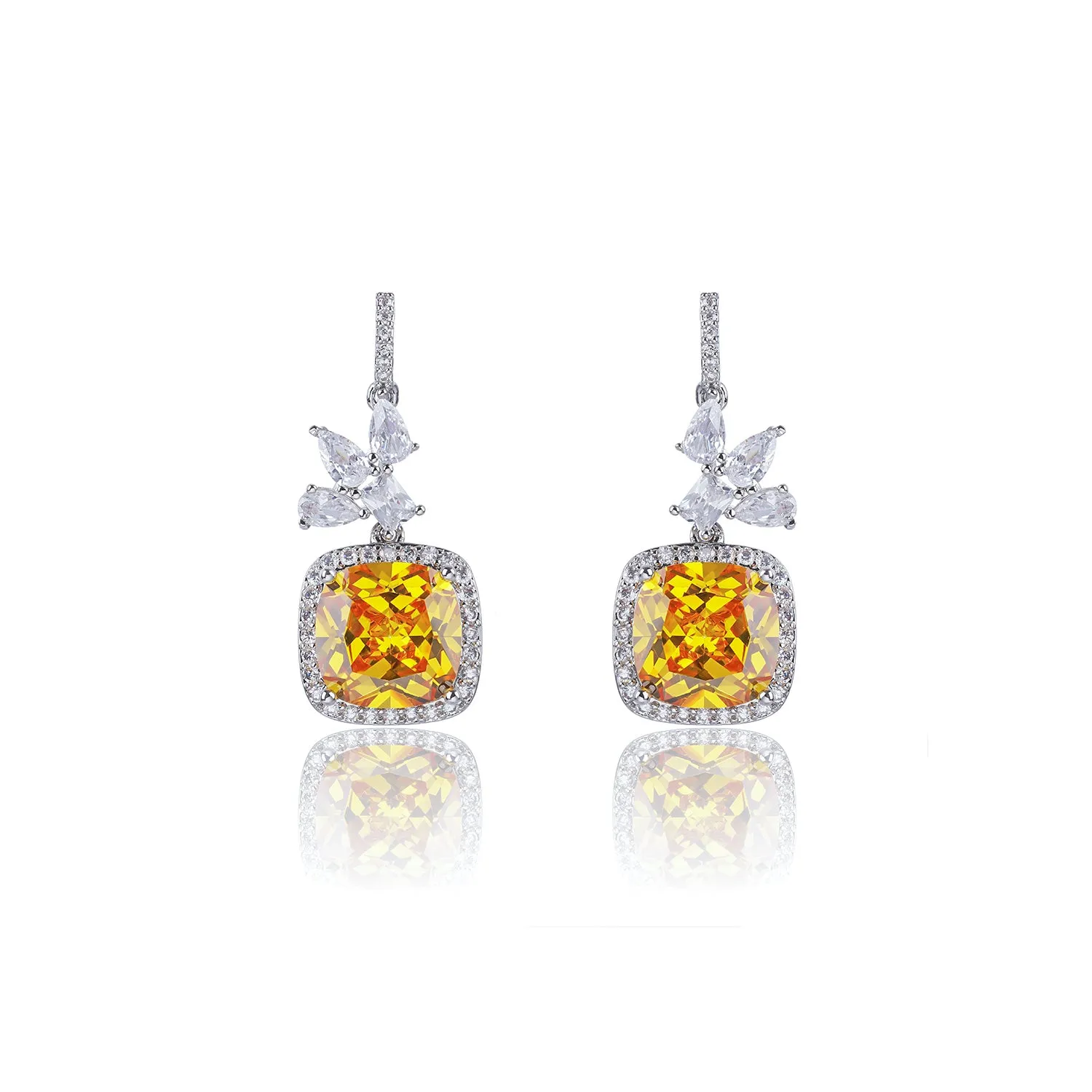 Popular Zircon  Square Drop Earring, Women's Girl's Gatherings Jewelry CE11812