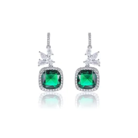 Popular Zircon  Square Drop Earring, Women's Girl's Gatherings Jewelry CE11812