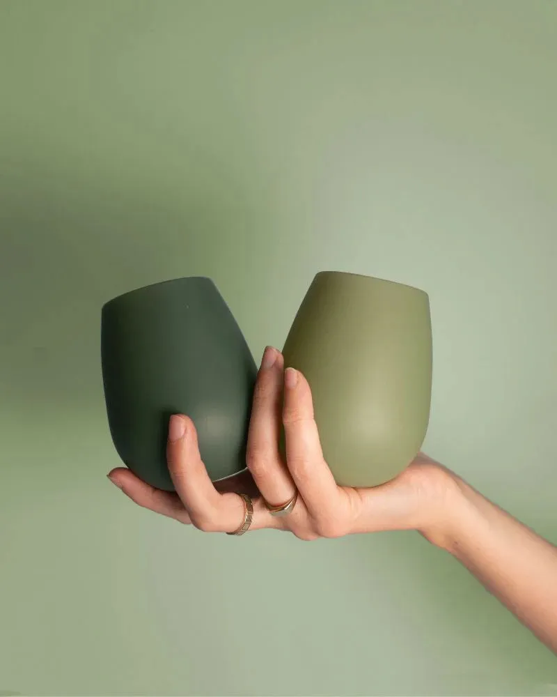 Porter Green Fegg Silicone Glasses - Sage   Olive