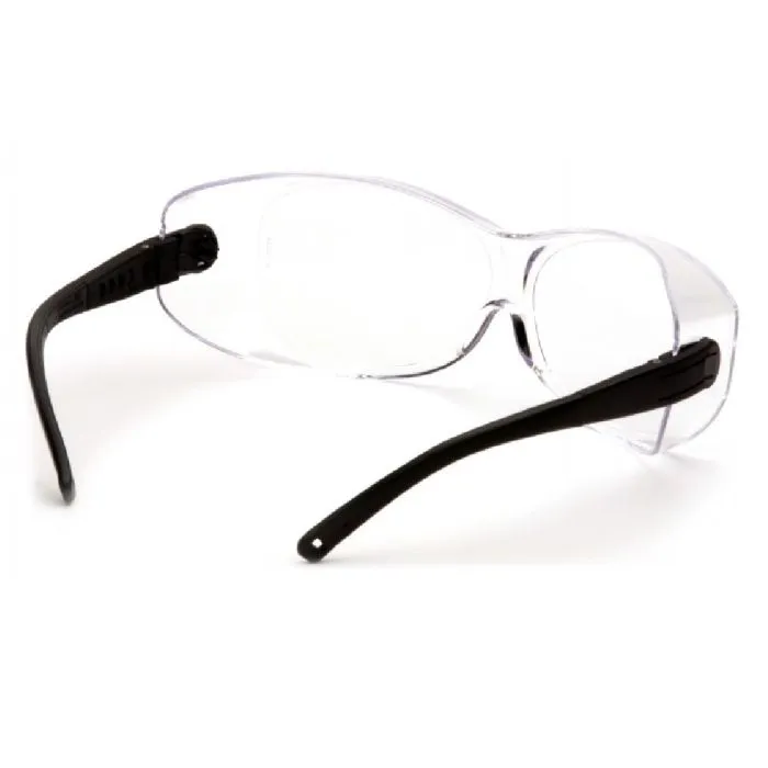 Pyramex S7510STJ OTS XL Safety Glasses, Black Temples, Clear Anti-Fog Lens, 1 Each