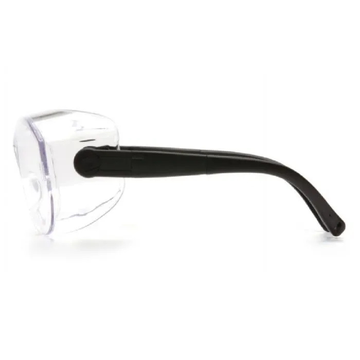 Pyramex S7510STJ OTS XL Safety Glasses, Black Temples, Clear Anti-Fog Lens, 1 Each