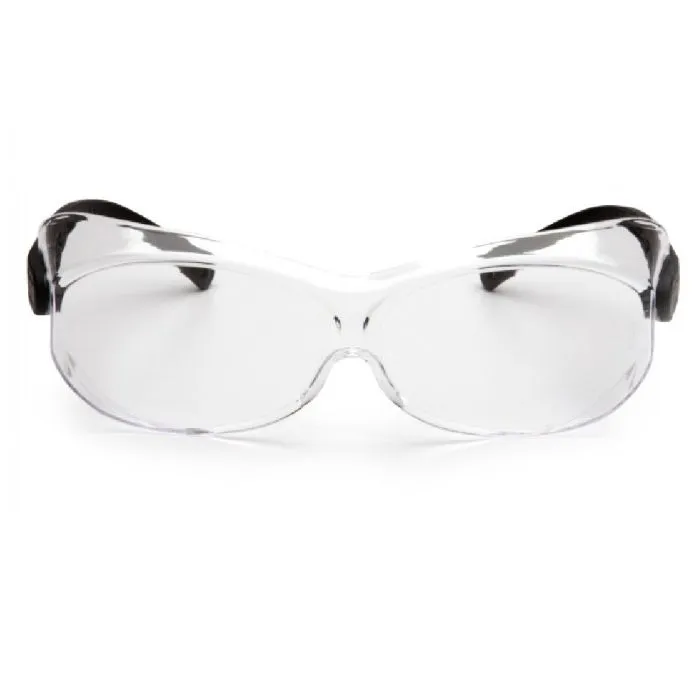 Pyramex S7510STJ OTS XL Safety Glasses, Black Temples, Clear Anti-Fog Lens, 1 Each
