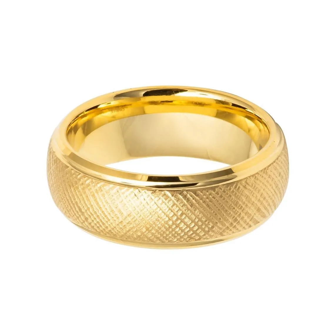 PYXIS | Tungsten Ring Yellow Gold Domed