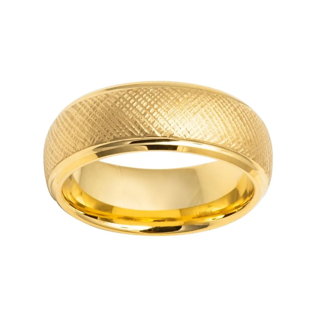 PYXIS | Tungsten Ring Yellow Gold Domed