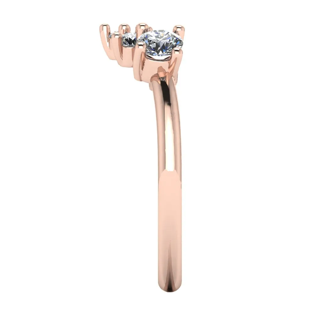 "Aeris" 0.60ct Bold Diamond Wave Shaped Eternity Band ET29