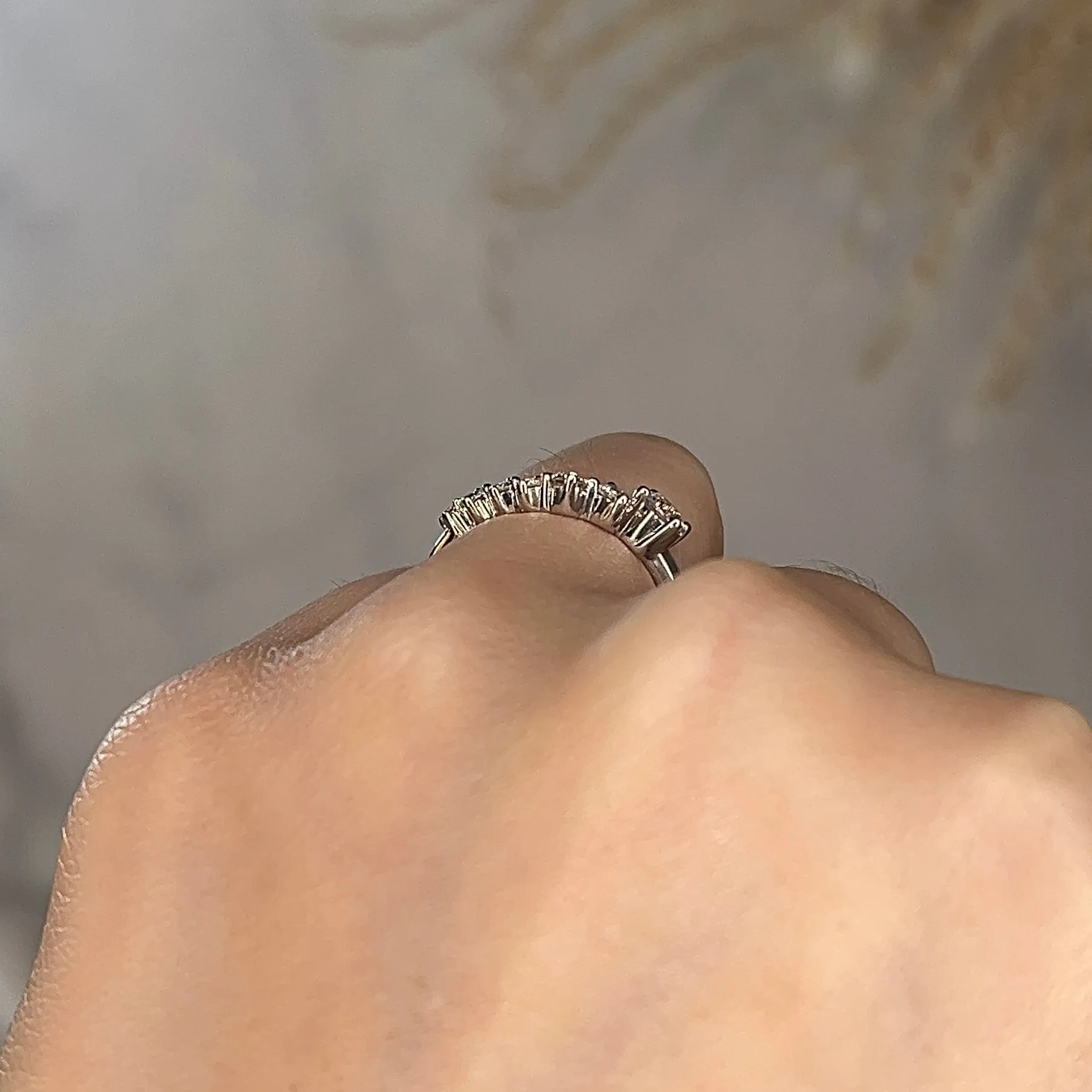 "Aeris" 0.60ct Bold Diamond Wave Shaped Eternity Band ET29