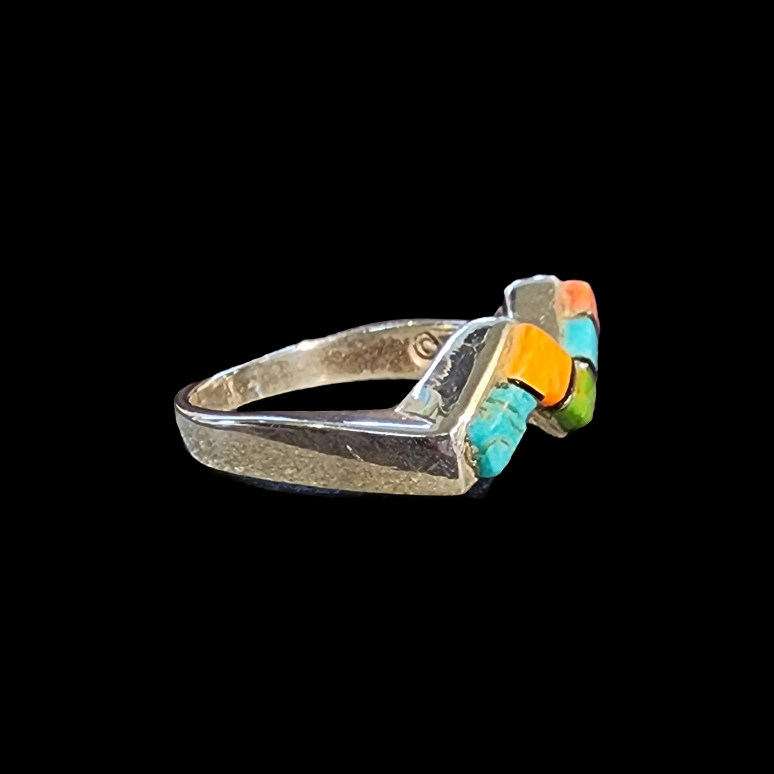 Rainbow Lightening Ring - Size 6.5