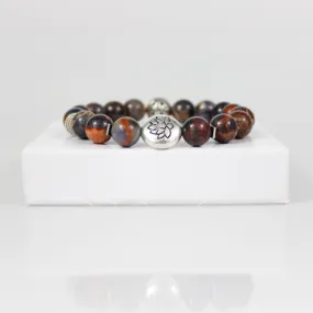 Red & Blue Sodalite Bead Bracelet