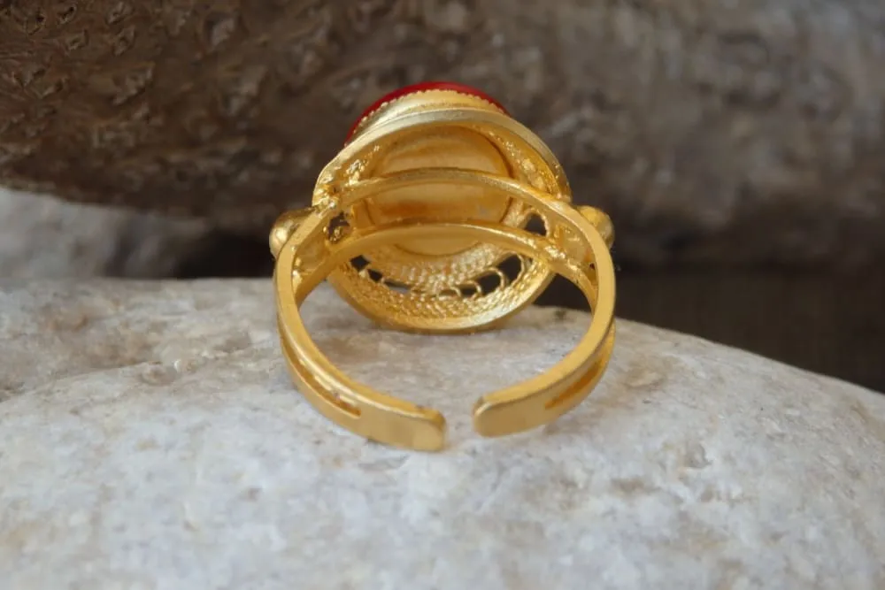 Red Stone Ring