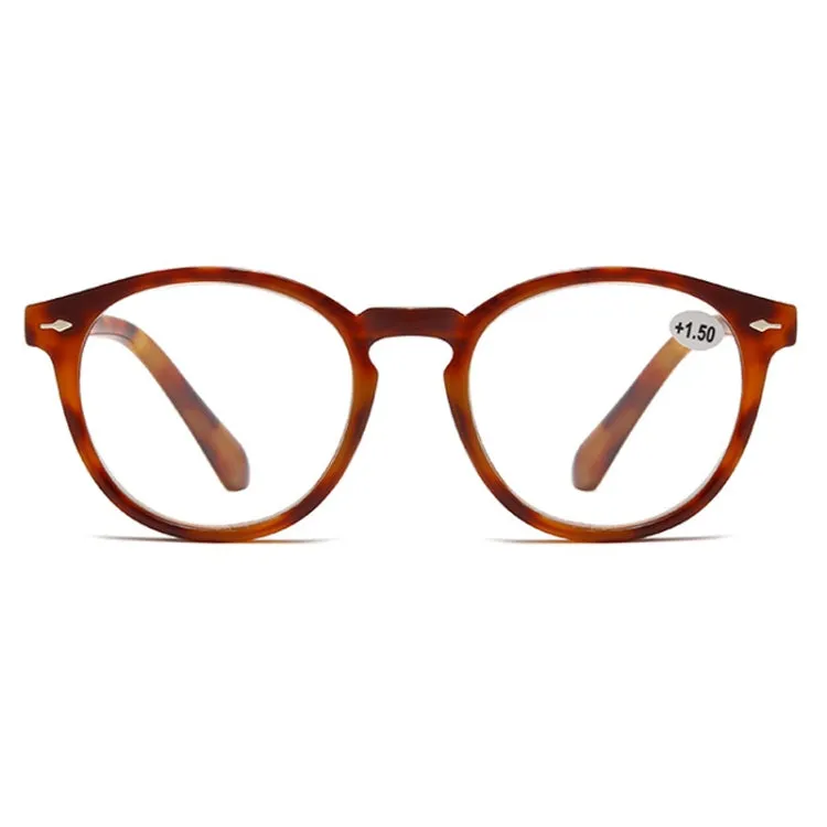 Retro Flexible Durable Portability HD Presbyopic Glasses  150(Beanflower)