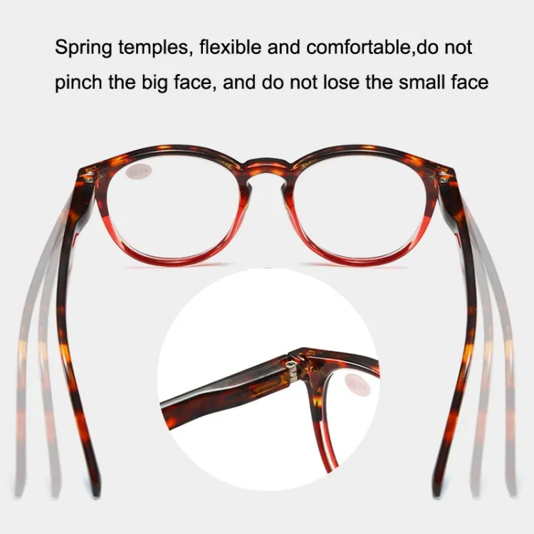 Retro Flexible Durable Portability HD Presbyopic Glasses  150(Beanflower)