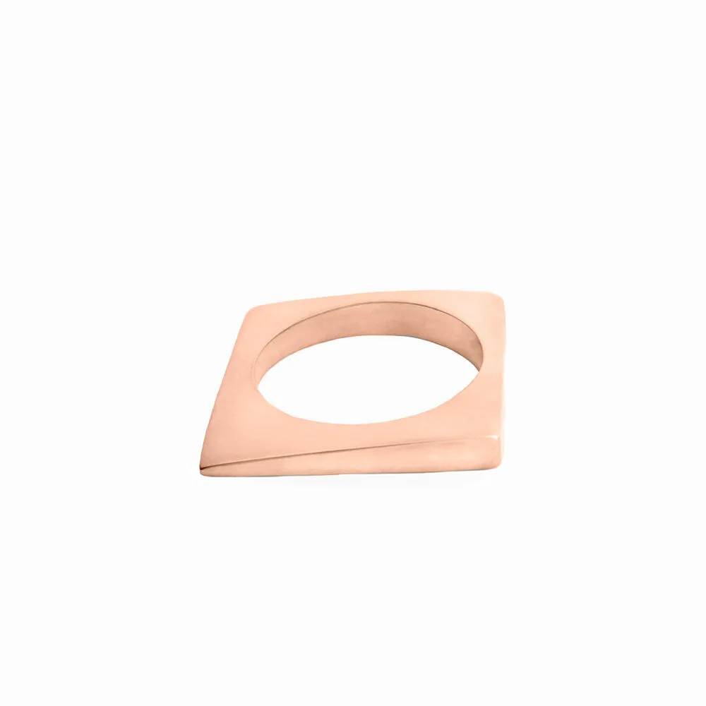 Rose Gold Ice Shard Ring - Short