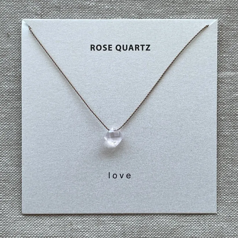 Rose Quartz Necklace - Love