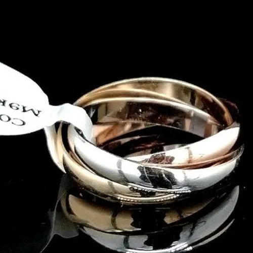 Russian Wedding Band Three Tone
