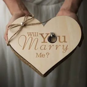 Rustic Wood Wedding Boho Ring Pillow Option or Marriage Proposal Gift Box