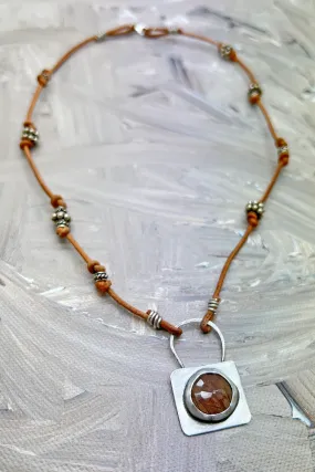 Rutilated Quartz   Leather