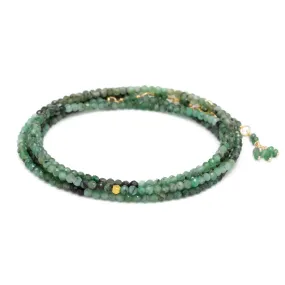 Sakota Emerald Wrap Bracelet - Necklace