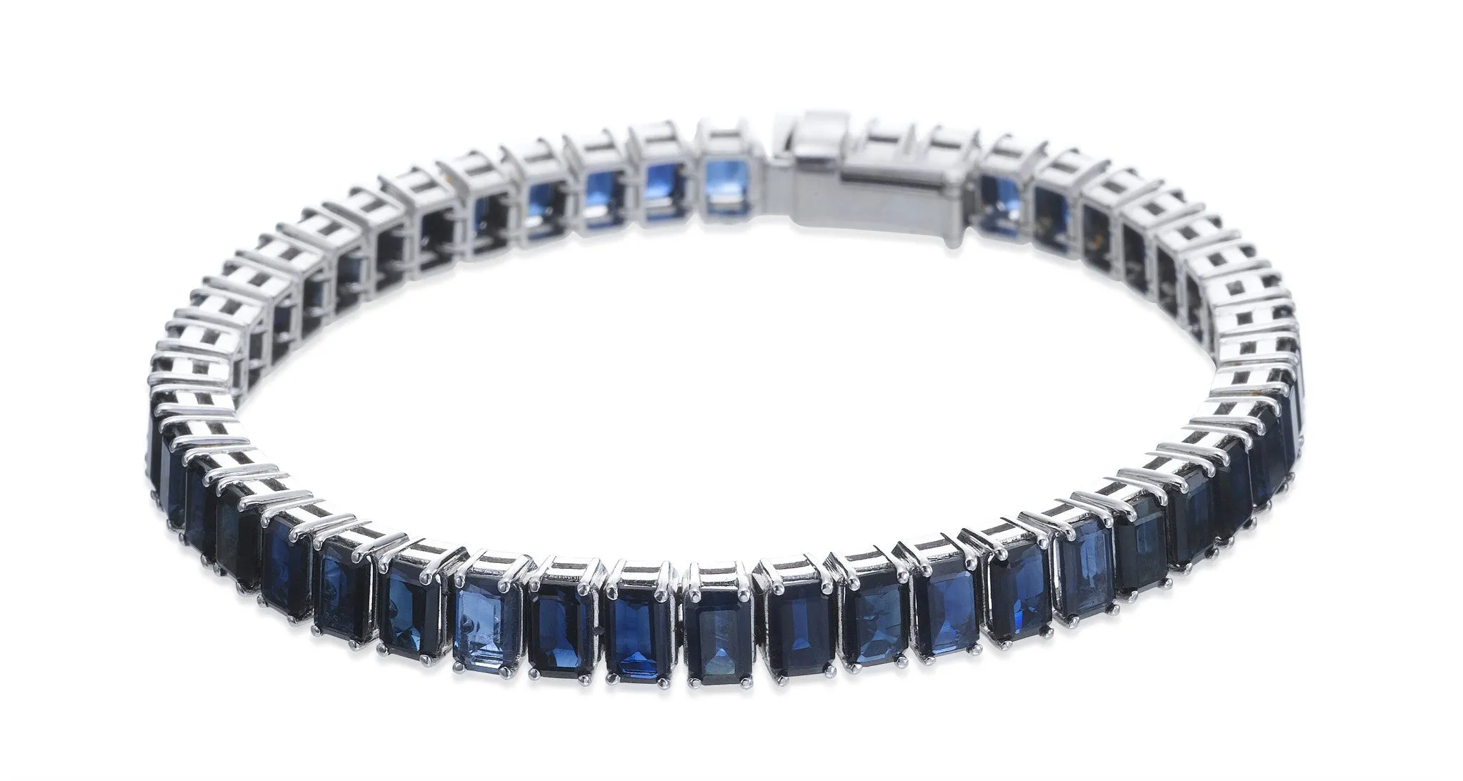 Sapphire & White Gold Bracelet