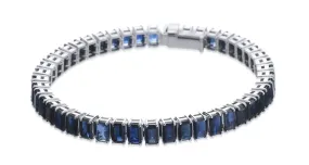 Sapphire & White Gold Bracelet