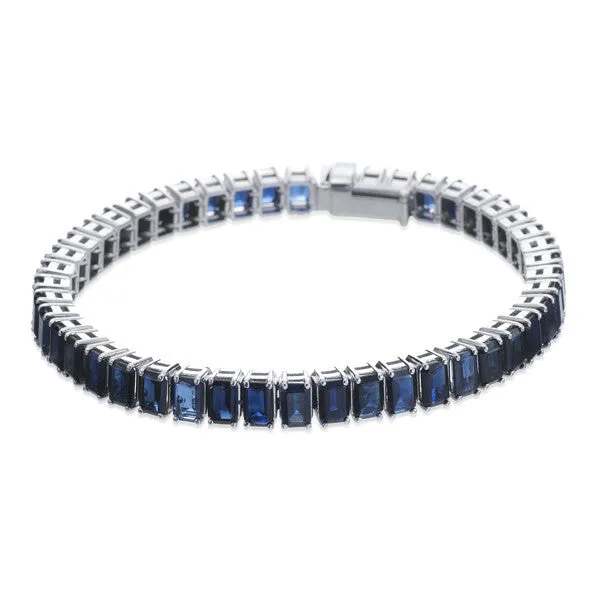 Sapphire & White Gold Bracelet