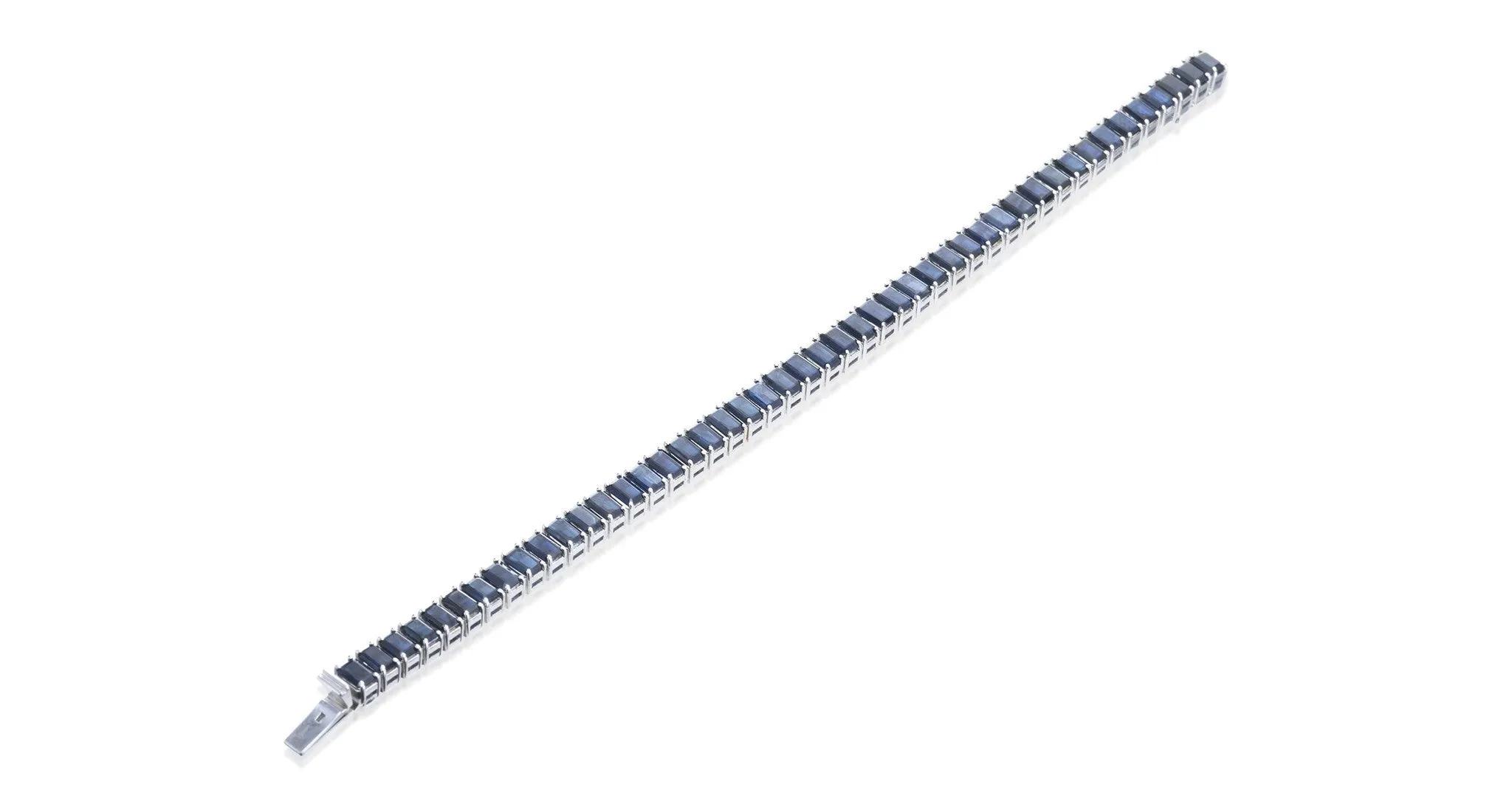 Sapphire & White Gold Bracelet