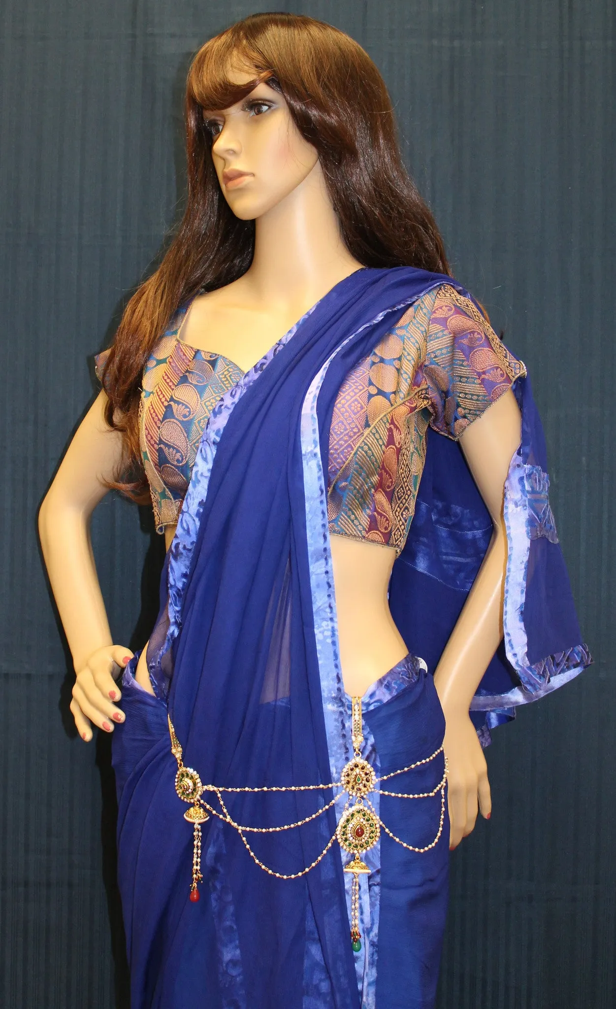 Saree Waist Belt 2526 Jhumki Pendant Multi Stranded Indian Sari Kamar Band