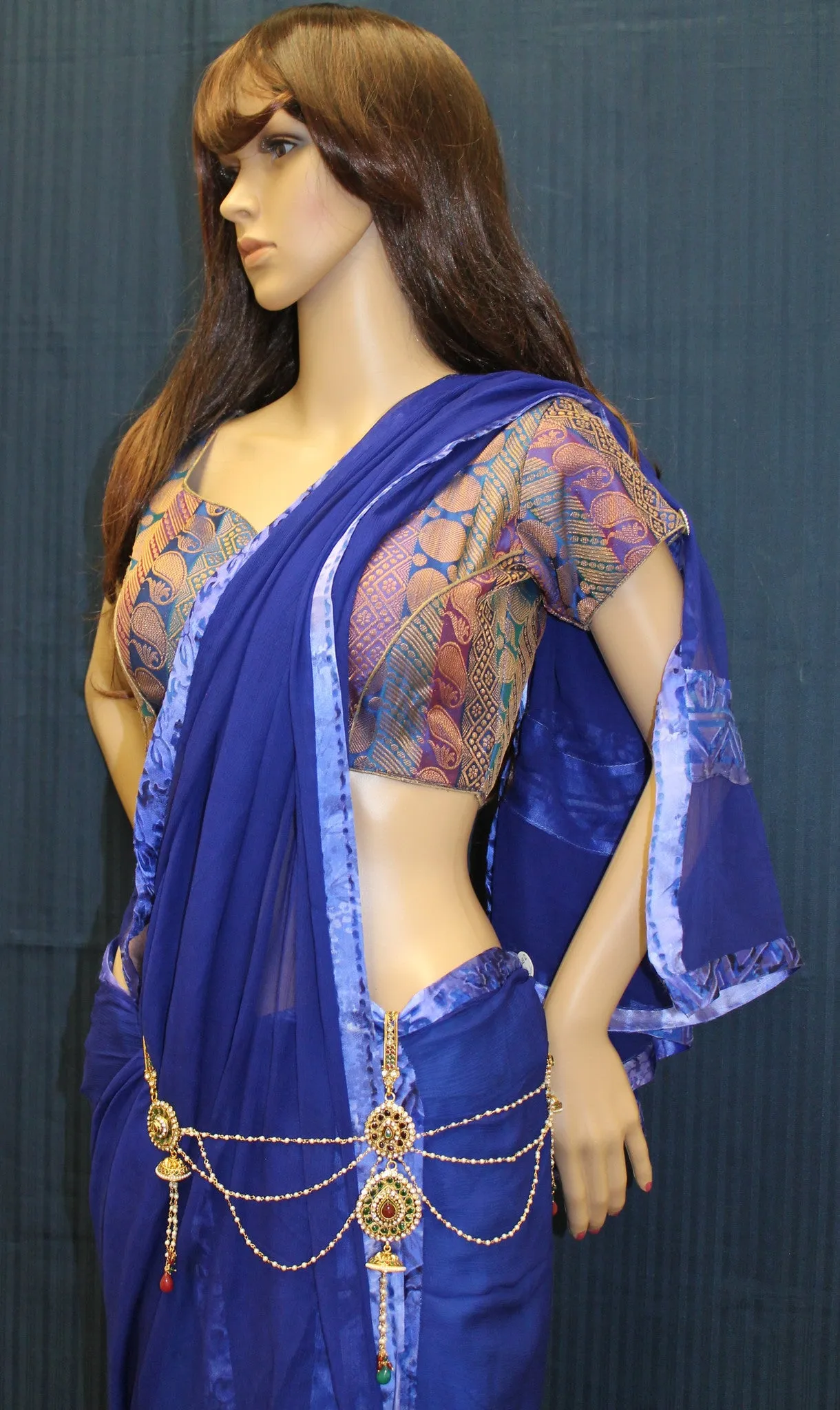 Saree Waist Belt 2526 Jhumki Pendant Multi Stranded Indian Sari Kamar Band
