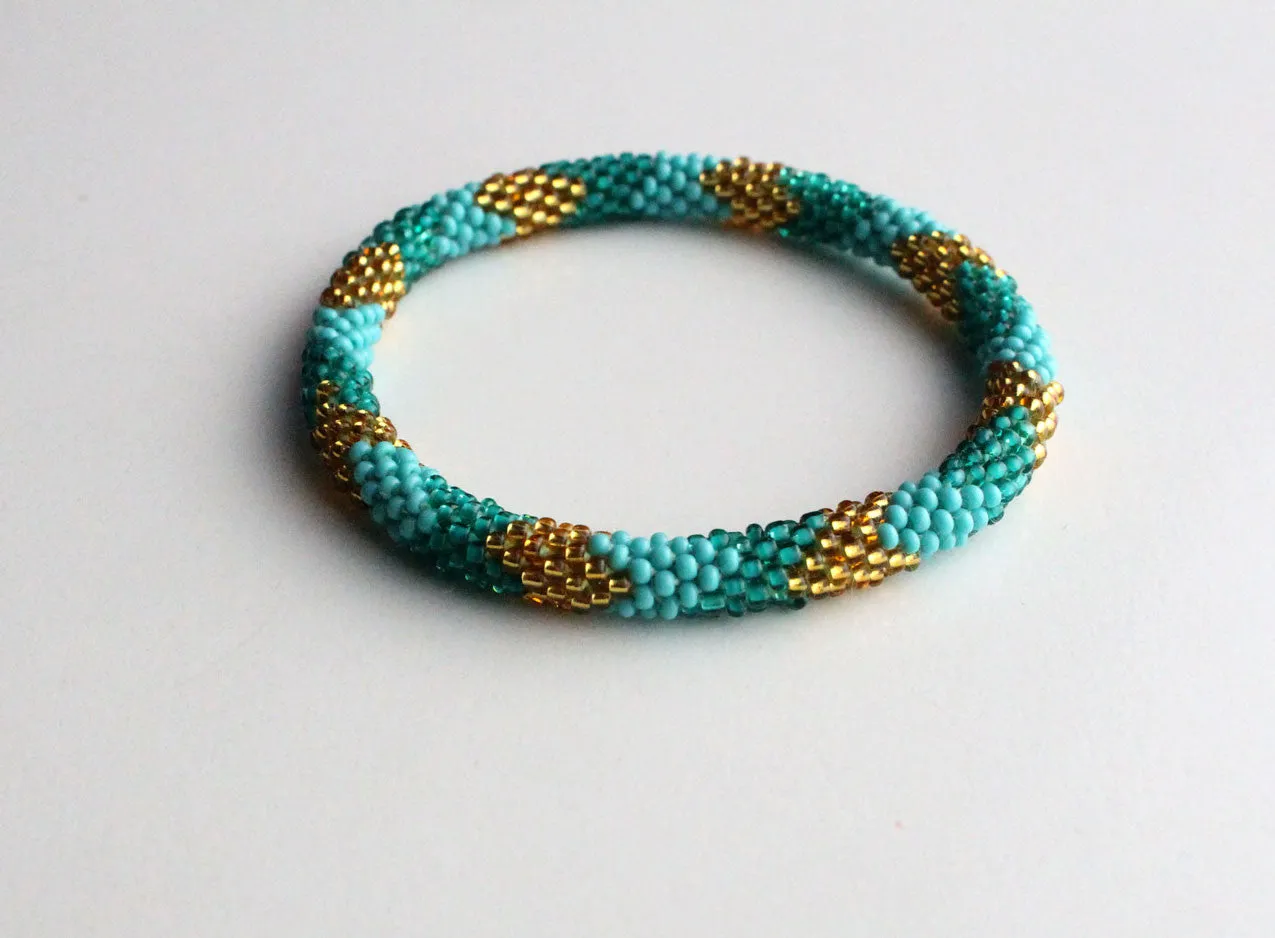 Sea Foam Roll On Bracelet
