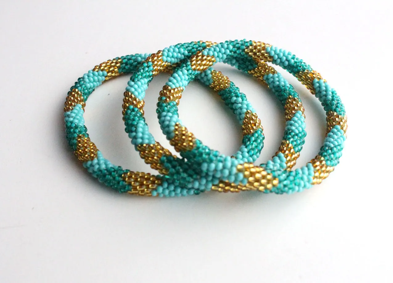 Sea Foam Roll On Bracelet