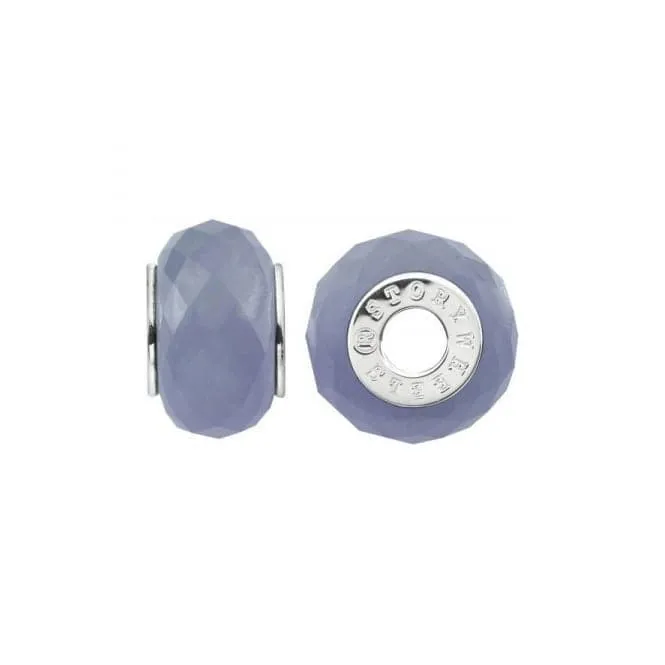 Silver & Lavender Jade Wheel Charm S434GRA