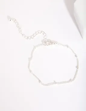 Silver Bead Bracelet