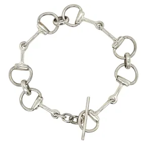 Silver Horse Bit Bracelet