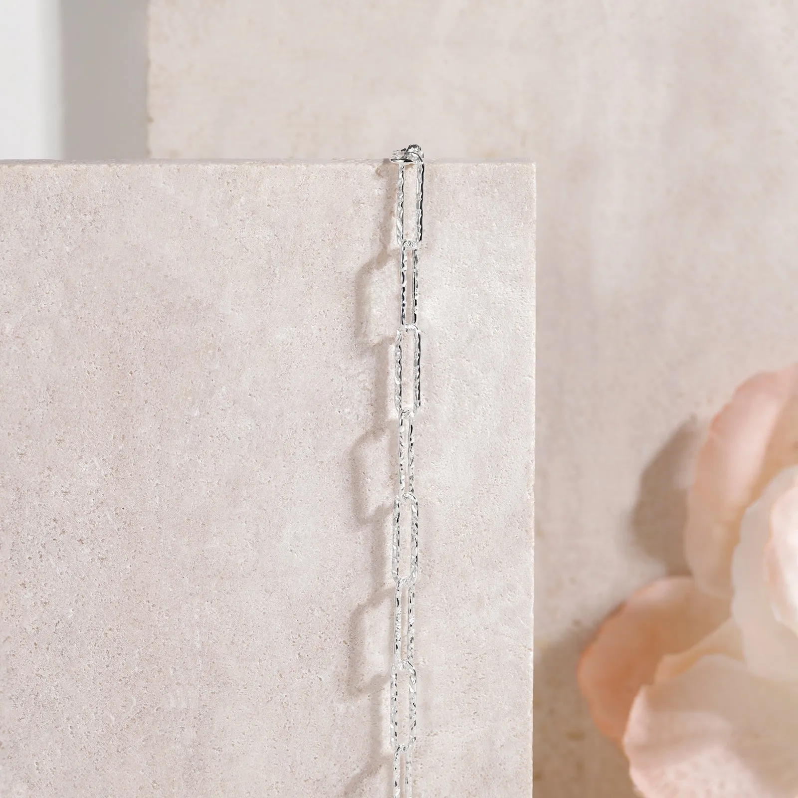 Silver Paperclip Link Bracelet