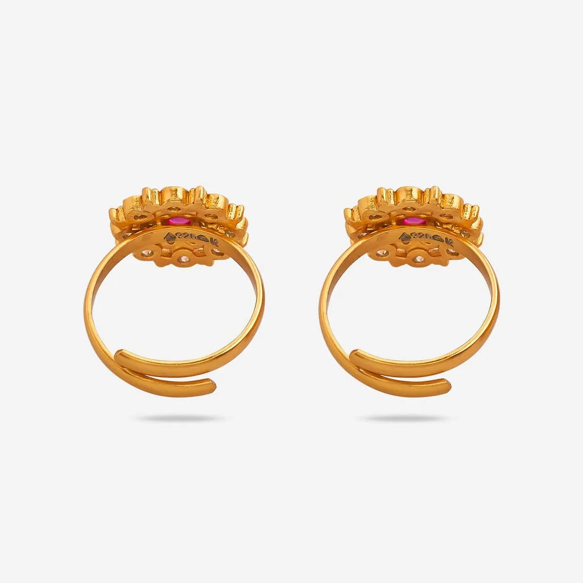 Silver Temple Toe Ring 165684