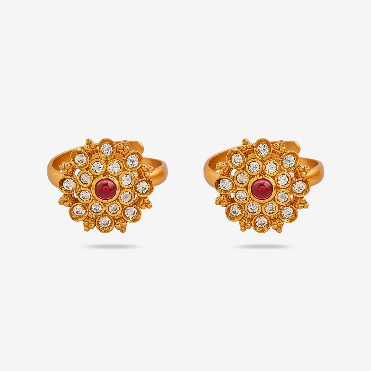 Silver Temple Toe Ring 165684