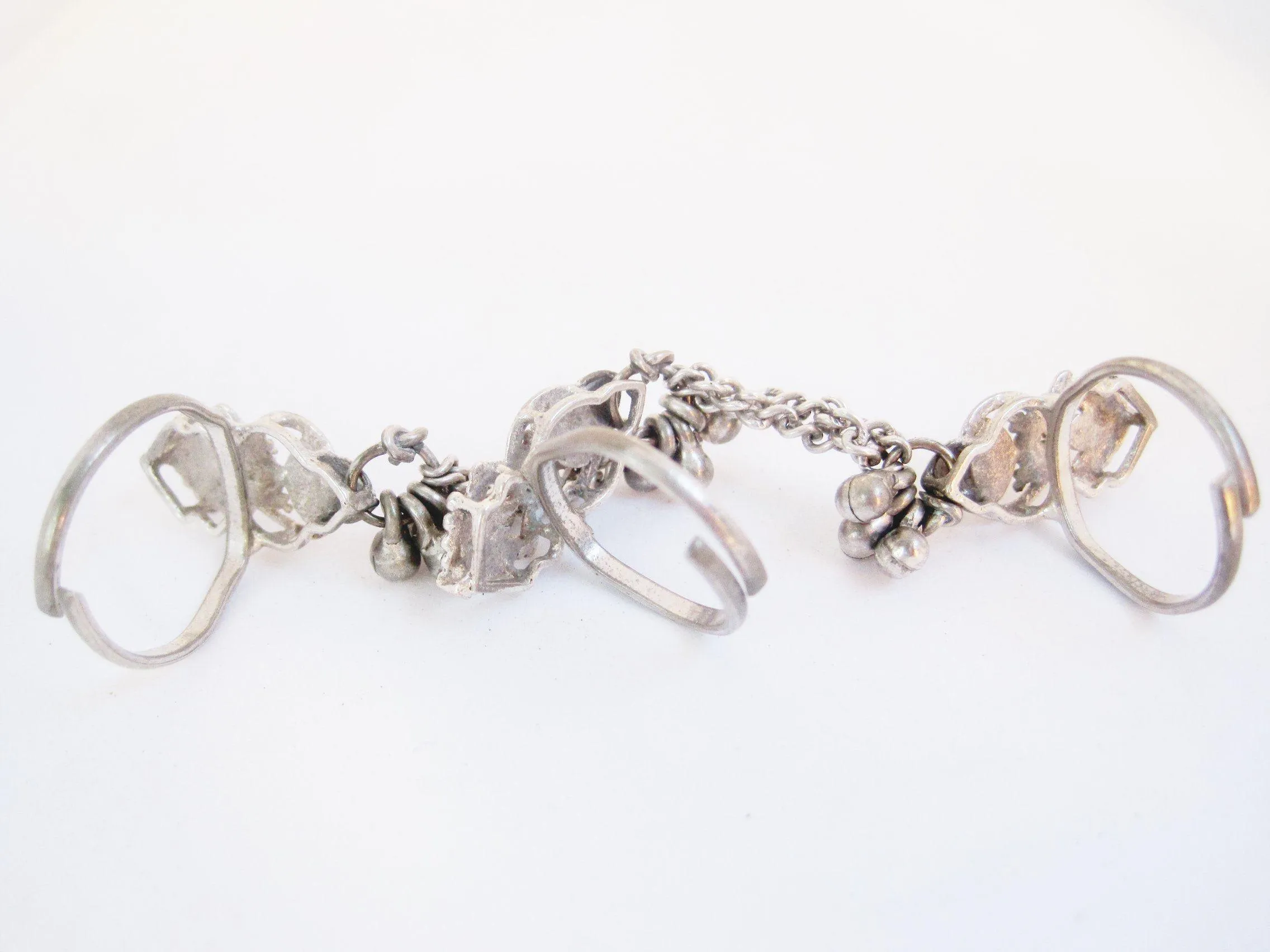 Silver Triple Toe Ring from India