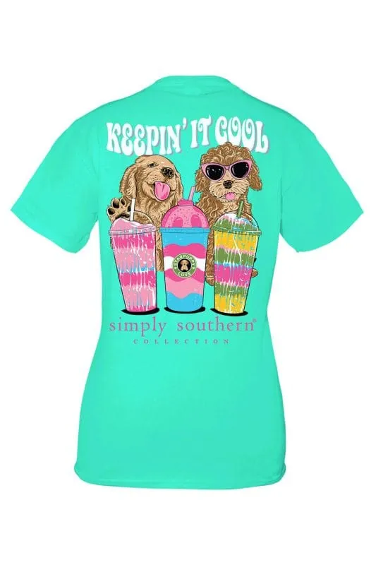 Simply Southern Women's Keepin' It Cool Short Sleeve Graphic T-Shirt