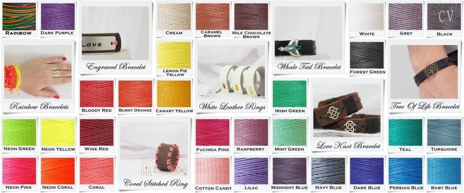 Square Knot Leather Bracelet