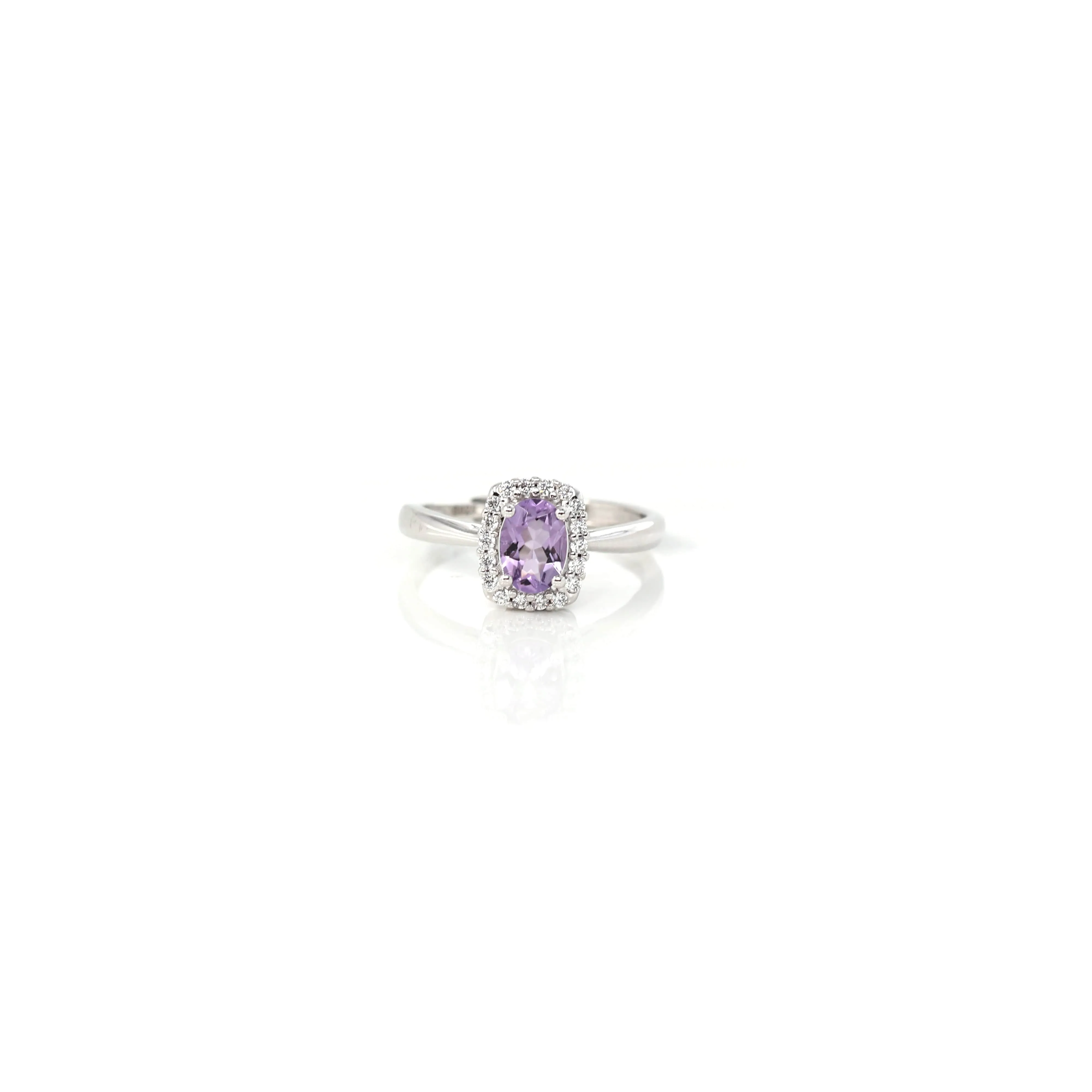 Sterling Silver Oval Amethyst, Citrine, and Topaz Ring