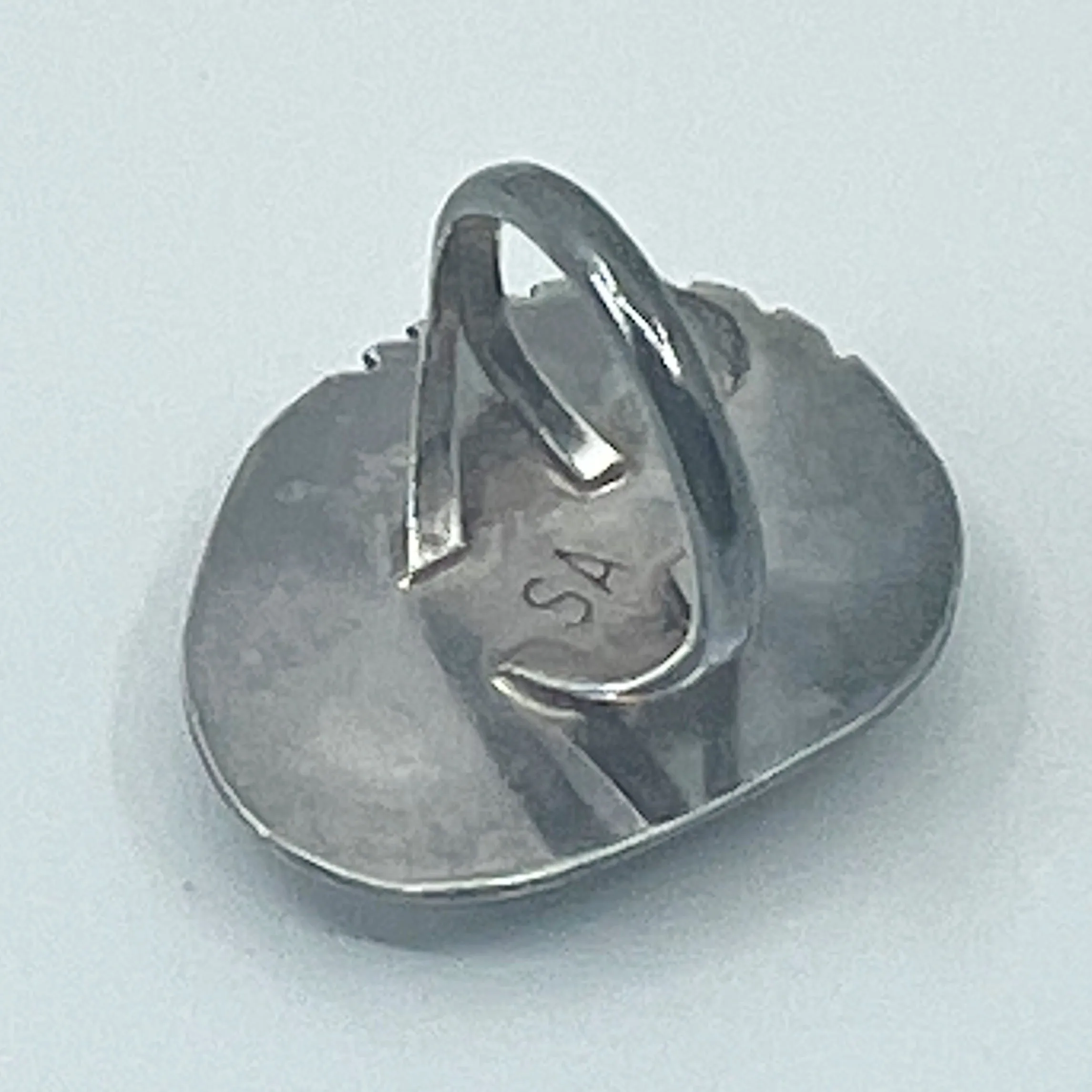 Steven Apachito Navajo sterling silver turquoise ring