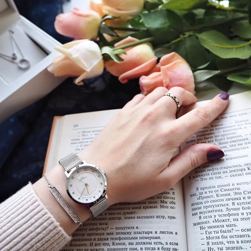 Stylemein - Women Watch Set | Pendant Watch | Women And Men Watch