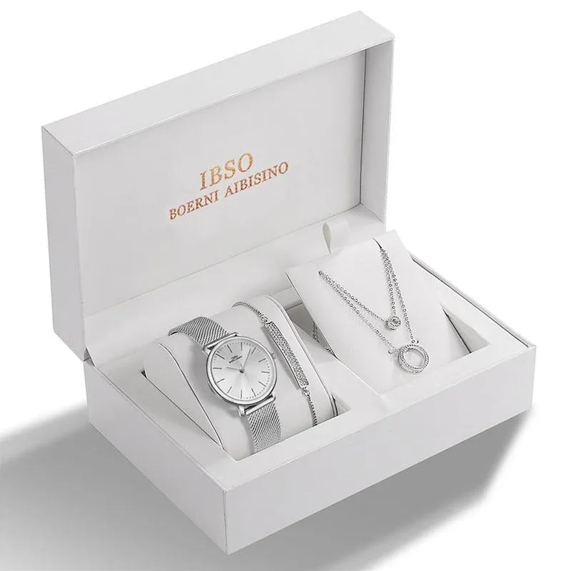 Stylemein - Women Watch Set | Pendant Watch | Women And Men Watch