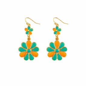 Sun Mesa Flower Earrings