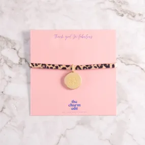 Thank God I’m Fabulous Charm Tie Bracelet