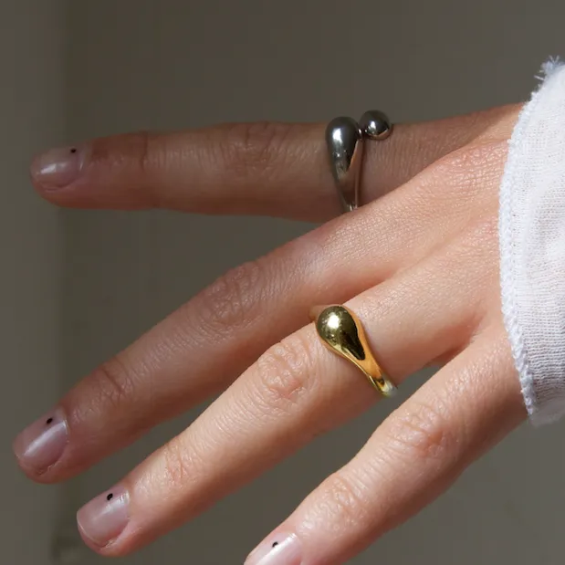 THE JUNE RING - sterling silver