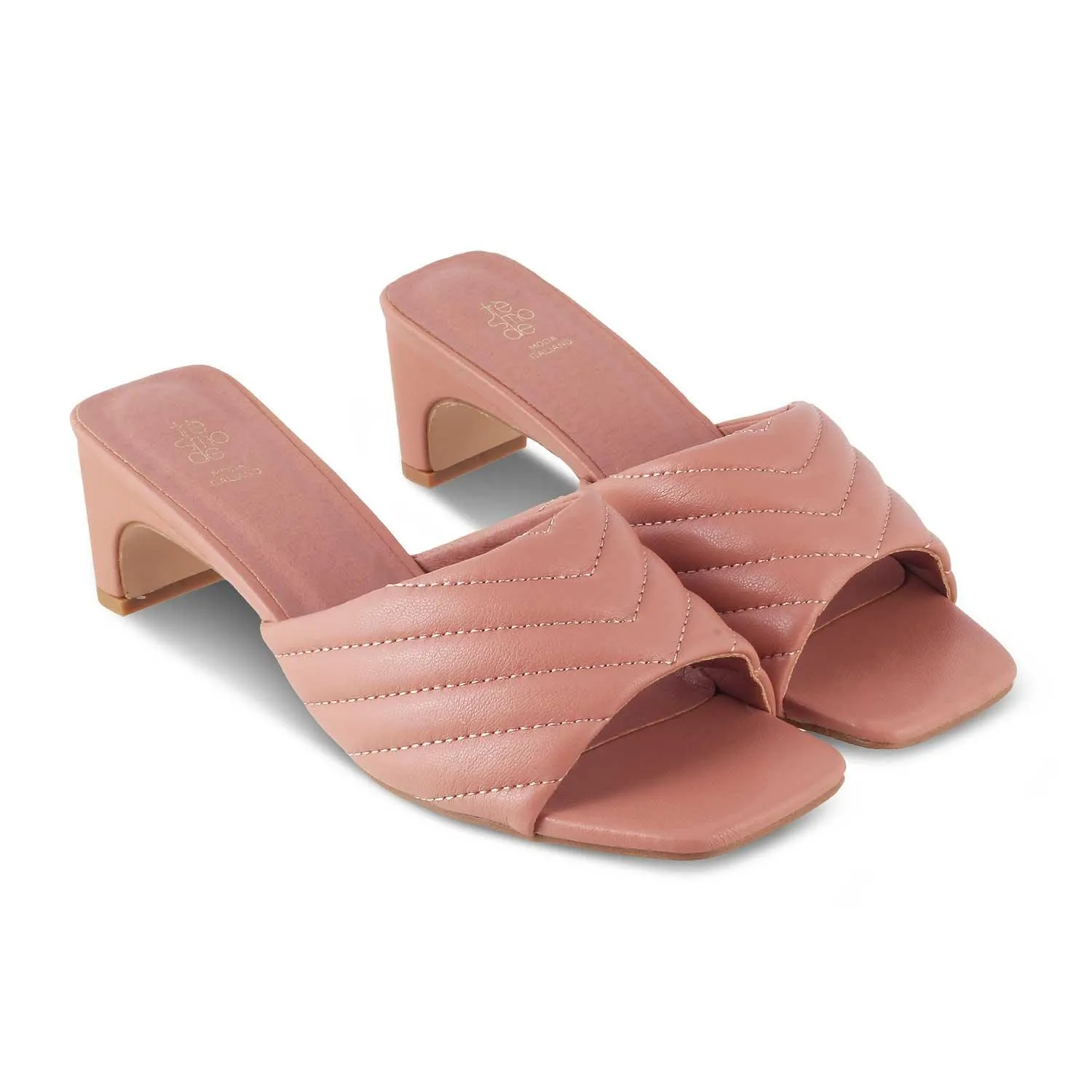 The Toyoyo Pink Women's Dress Heel Sandals Tresmode