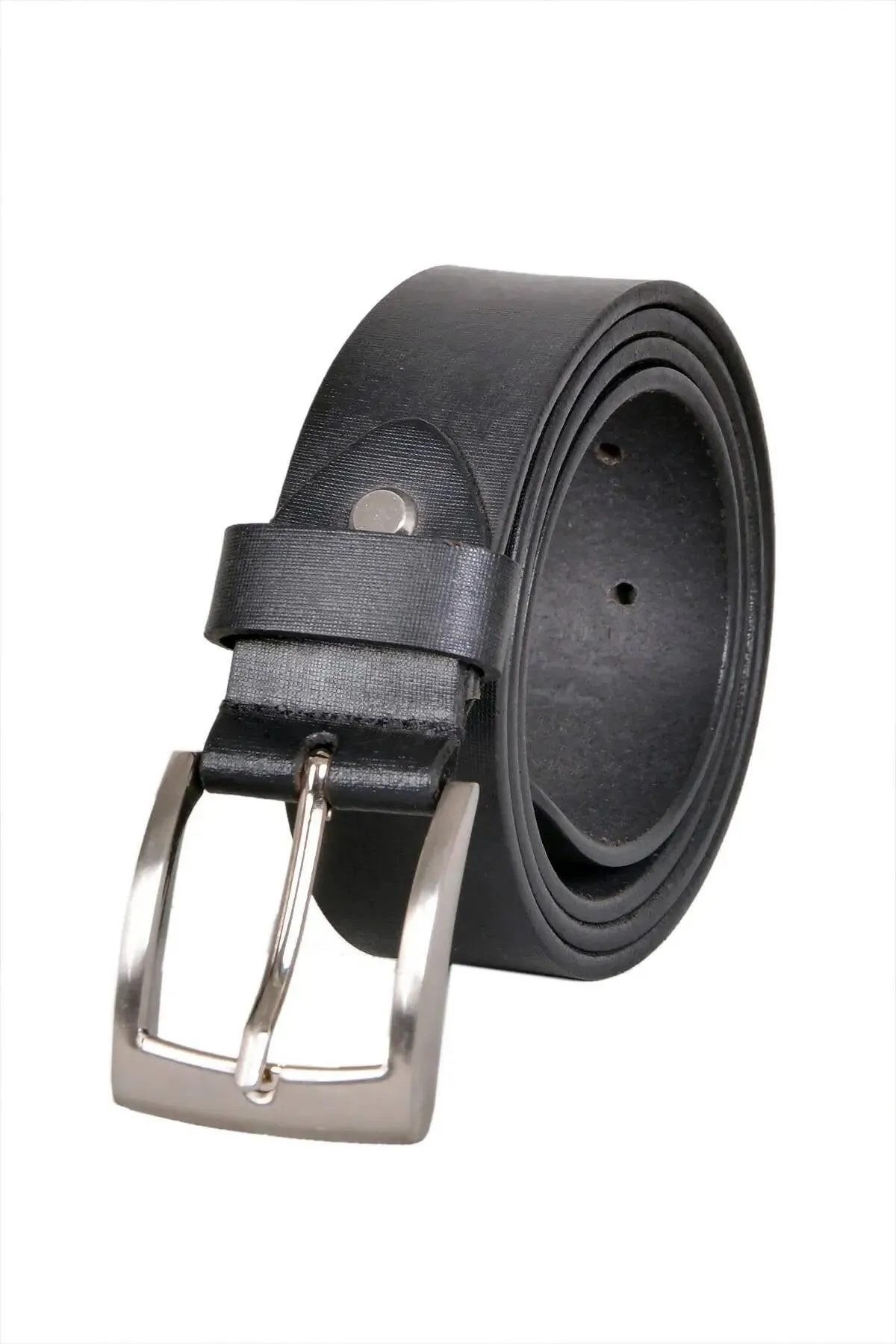 TLP Leather Belt for Men Colour - Black (SKU BELT-10001)