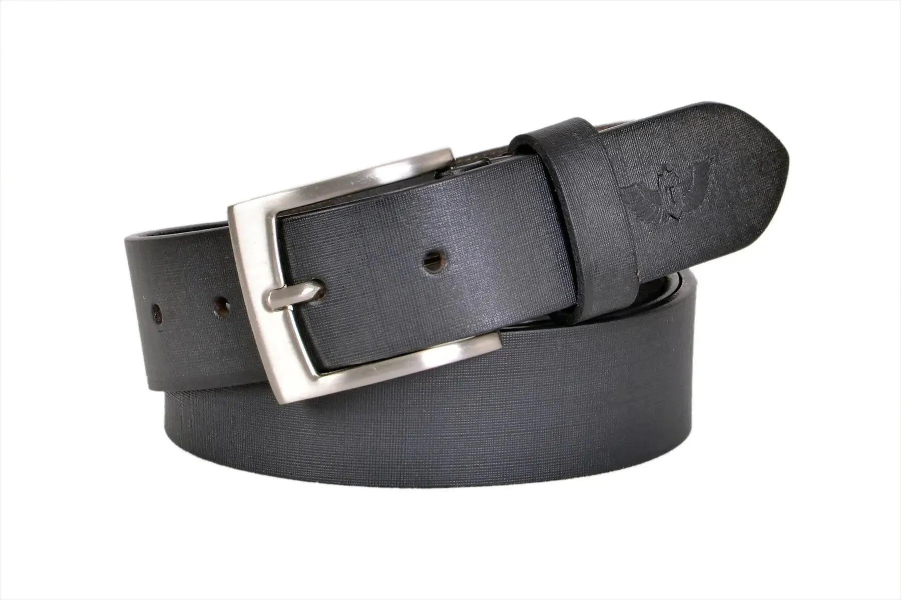 TLP Leather Belt for Men Colour - Black (SKU BELT-10001)